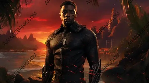 Explore regal wallpaper featuring Chadwick Boseman in &#8216;Black Panther.&#8217;