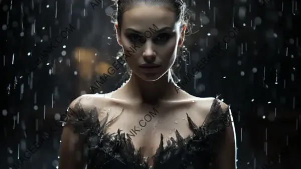 Explore the design of poster wallpaper featuring Natalie Portman in &#8216;Black Swan.&#8217;