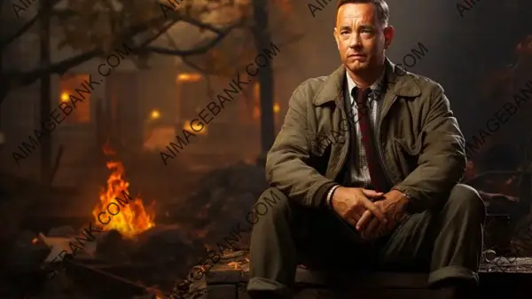 Step into the heartwarming world of &#8216;Forrest Gump&#8217; with Tom Hanks&#8217; crafted poster wallpaper.