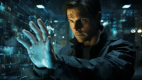 Dive into the creative process of creating a futuristic wallpaper with Tom Cruise.