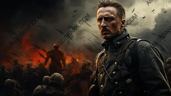 Explore the design process of crafting a war-themed wallpaper with Kirk Douglas.