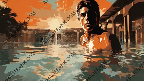 Elevate Your Decor with Iconic Poster Art: Dustin Hoffman Wallpaper.