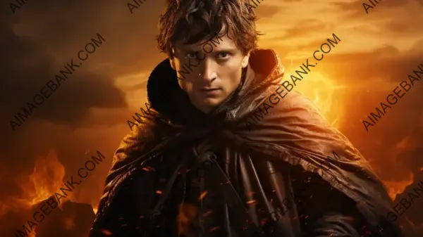 Create an Epic Journey with Elijah Wood in &#8220;Lord of the Rings&#8221; Wallpaper.