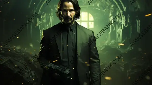 Elevate Your Decor with Mind-Bending Poster Excellence: Keanu Reeves Wallpaper.