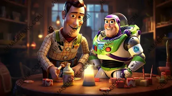 Create Heartwarming Wallpaper with Toy Story&#8217;s Buzz Lightyear.