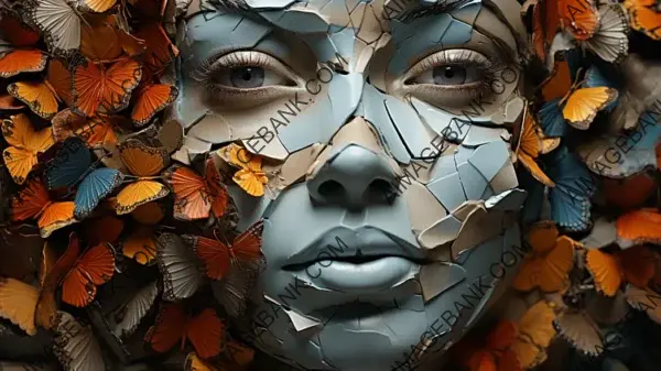 Award-Winning Cracked Face Wallpaper Artistry