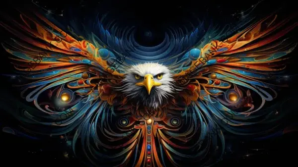 Wallpaper with Daring Artist&#8217;s Style &#8211; Infinity Eagle