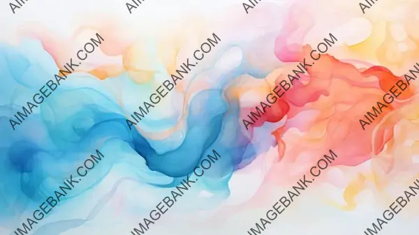 Colorful Abstract Watercolor Symphony Wallpaper