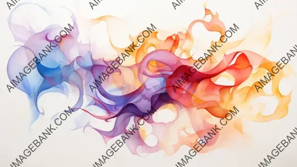 Vibrant Watercolor Symphony Wallpaper