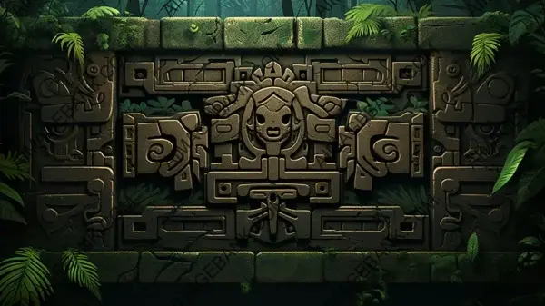 Reminiscent Ancient Mayan Symbols Wallpaper