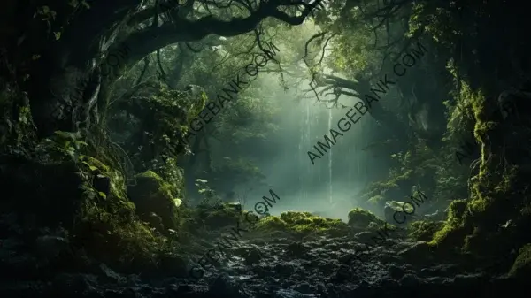 Mystical Enchanted Woodland Adventure Wallpaper