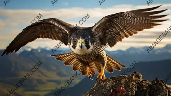 Awe-Inspiring Falcon Flight Image