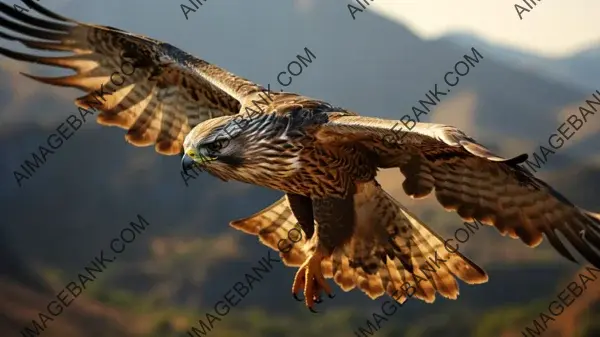 Magnificent Falcon in Flight Wallpaper