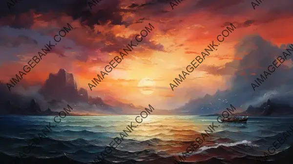 Depict Romantic Seascapes in Wallpaper