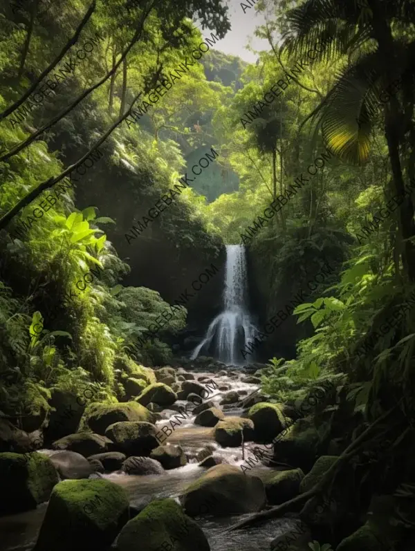 Bali&#8217;s Natural Wonder: Forest Waterfall Viewpoint