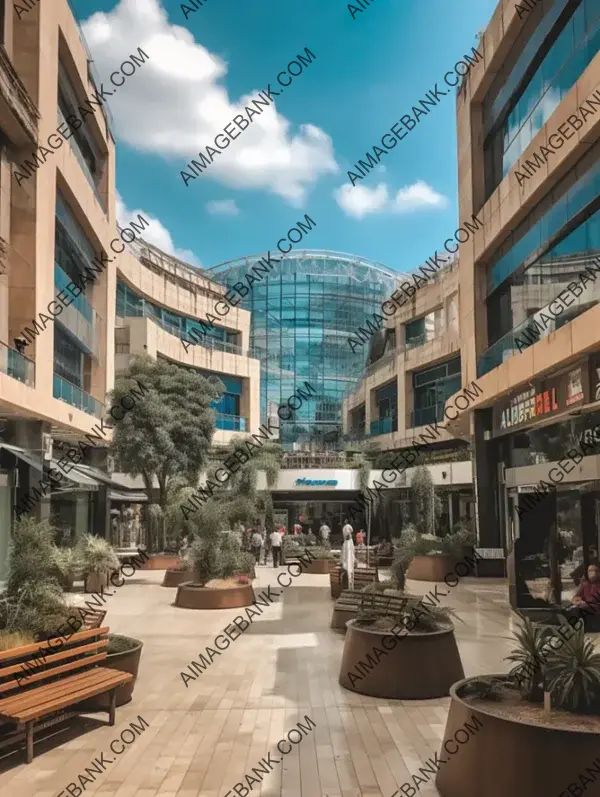 Shopping Paradise: Cairo Festival City Mall in Bright Realism