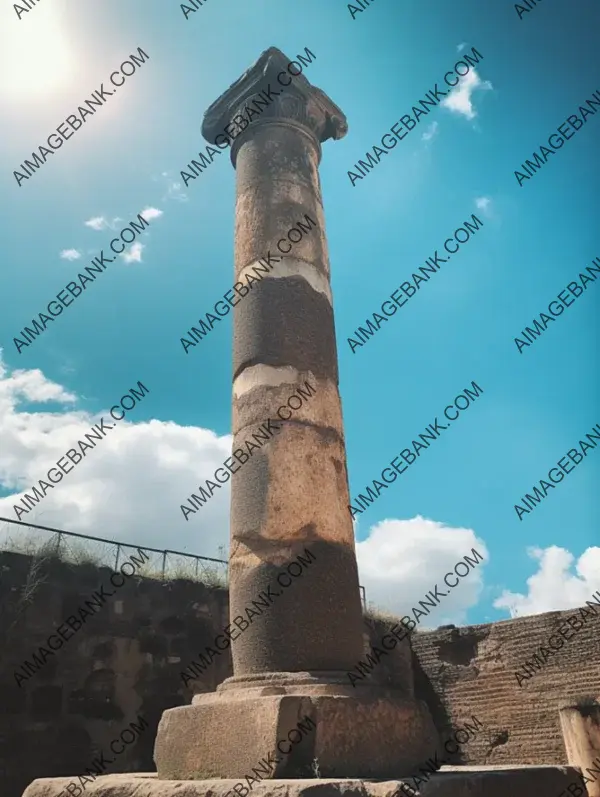 Historical Marvel: Pompeii Pillar in Realism