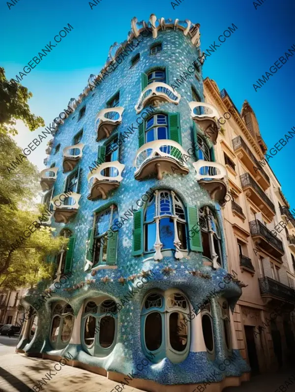 Casa Batll&#8217;s Architectural Beauty: Realistic Bright Photography