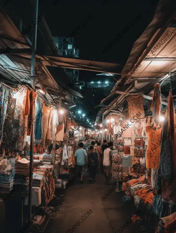 Bangkok&#8217;s Vibrant Night Market: Realistic Photography