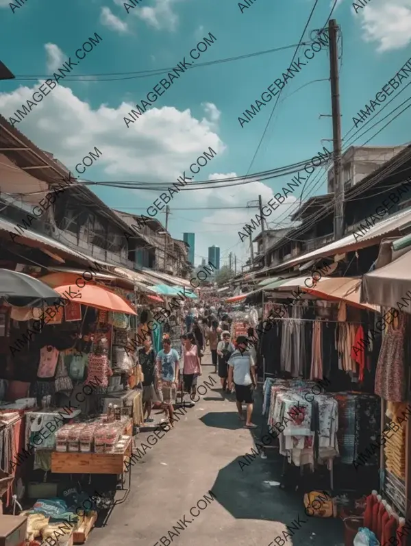 Realistic Market Scenes: Bangkok&#8217;s Weekend Wonders