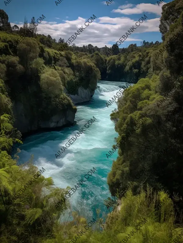 Captivating Huka Falls Trail New Zealand: Realistic Beauty