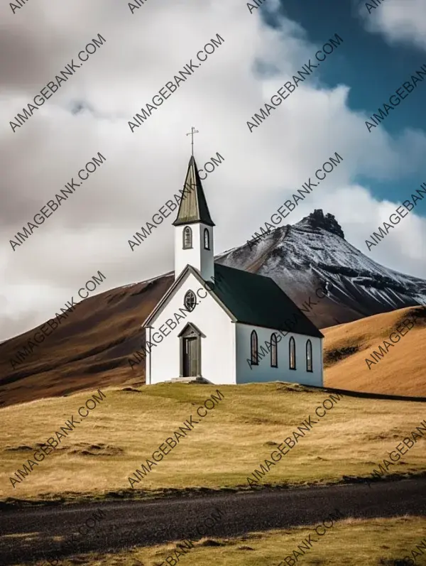 Realistic Impressions of Iceland Church Mountain