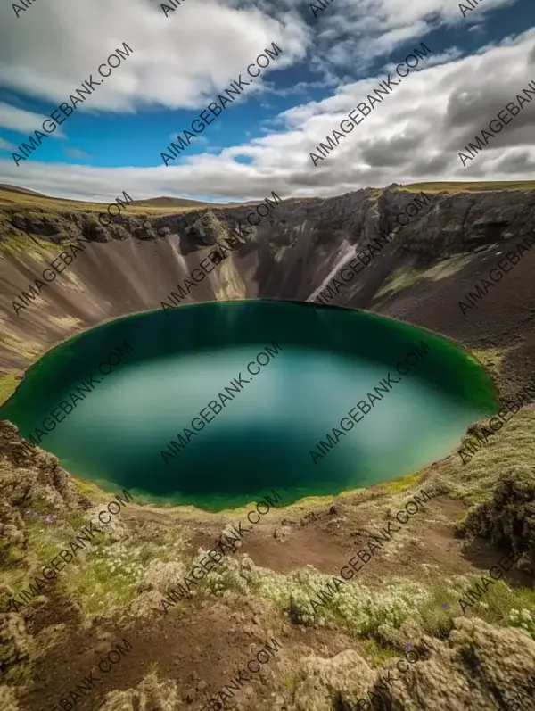 Iceland Keri Volcanic Crater Lake: Realism in Photography