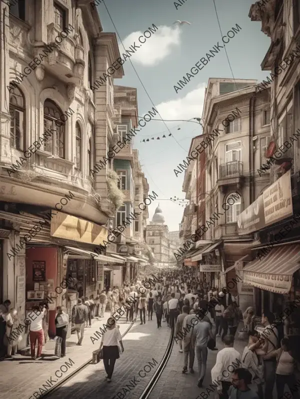 Istanbul&#8217;s Vibrant Istiklal Avenue: Realistic Street Photography