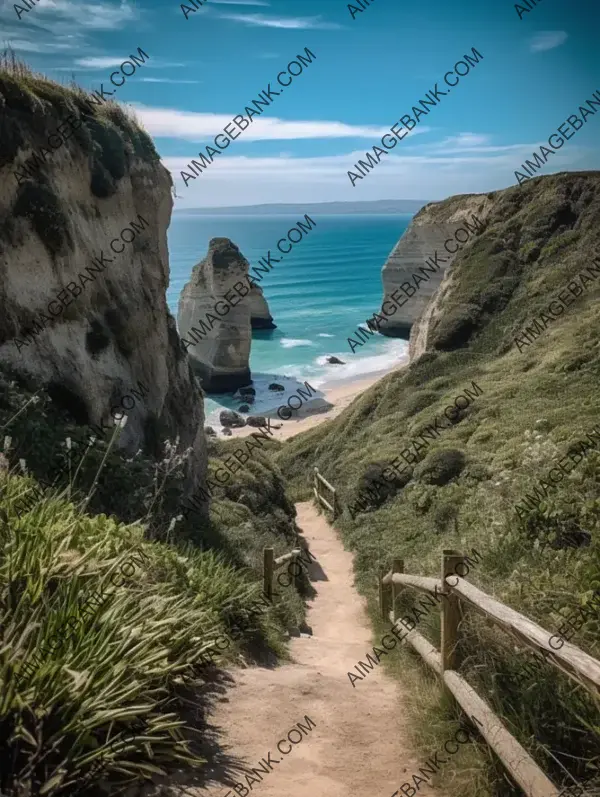 New Zealand Tunnel Beach Trail: Realistic Beauty