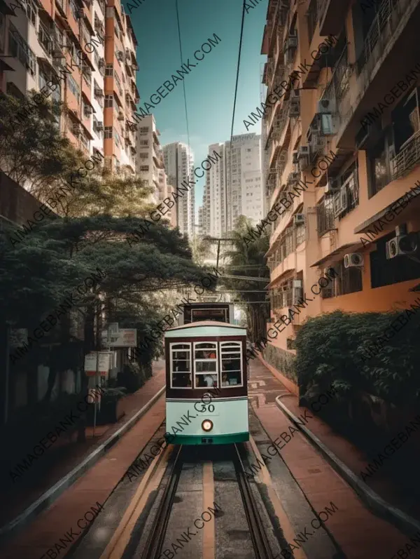 Capturing the Charm of Peak Tram in Realism