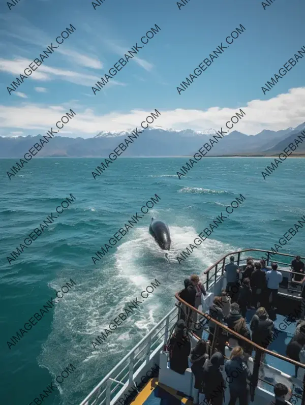 Whale Watching Cruise Kaikoura New Zealand Realism Photography: Aquatic Wonders