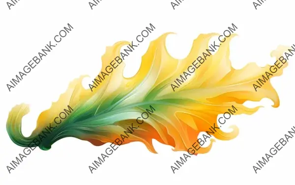 Vibrant Sea Slug Isolated