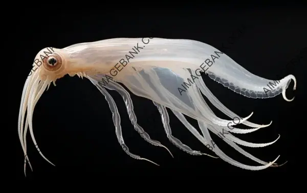 Vibrant Sea Squid Isolated