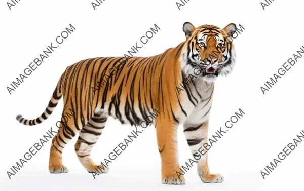 Bold Black Stripes &#8211; Bengal Tiger&#8217;s Vibrant Orange Majesty