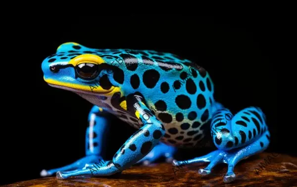 Isolated Vibrant Color Showcase &#8211; Blue Poison Dart Frog