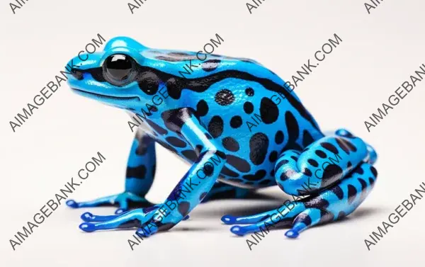 Colorful Display Isolation &#8211; Blue Poison Dart Frog