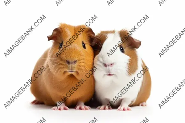 Munching in White Ambiance &#8211; Chubby Guinea Pigs