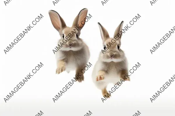 Fuzzy Bunny Rabbits in Motion