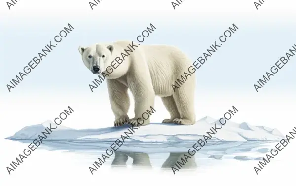 Majestic Polar Bear on Ice