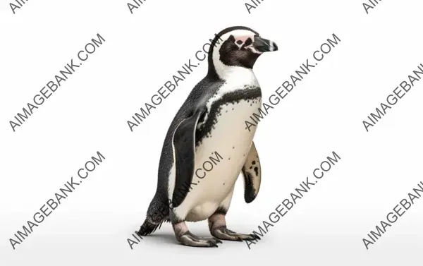 African Penguin&#8217;s Cute and Isolated Stance