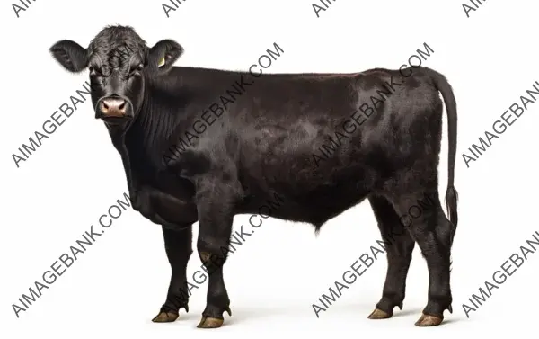 Angus Cattle Sporting Distinct Black Coloration