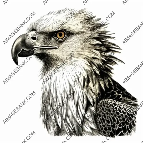 Caracara Plancus Woodcut: Majestic Profile