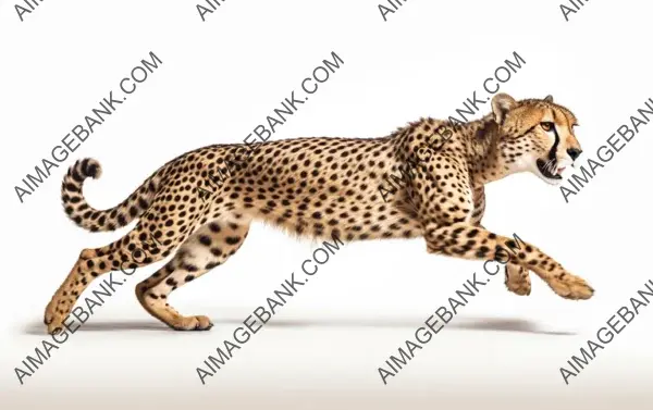 Cheetah Sprinting Pose: Grace in Motion