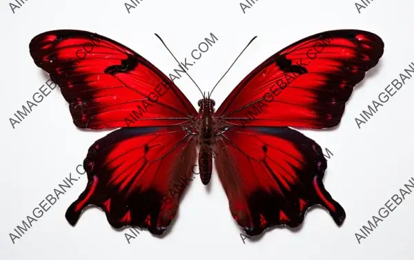 Crimson Rose Butterfly: The Red Beauty