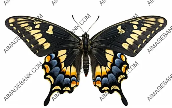 Majestic Eastern Black Swallowtail Butterfly