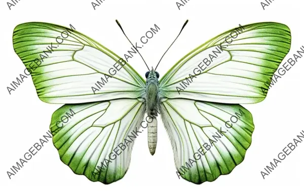 Green-Veined White Butterfly: Nature&#8217;s Green Strokes