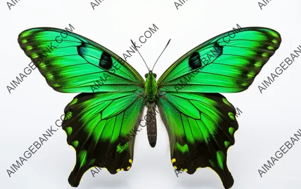 Malachite Butterfly: Radiant Green Elegance