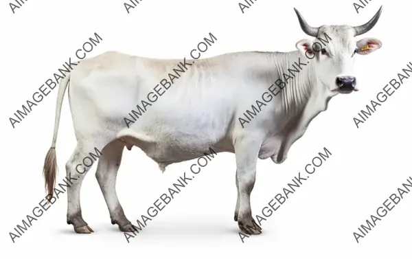 Zebu Cattle: Isolated Bovine