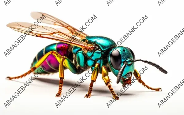 Jewel Wasp Close-Up: Intricate Insect