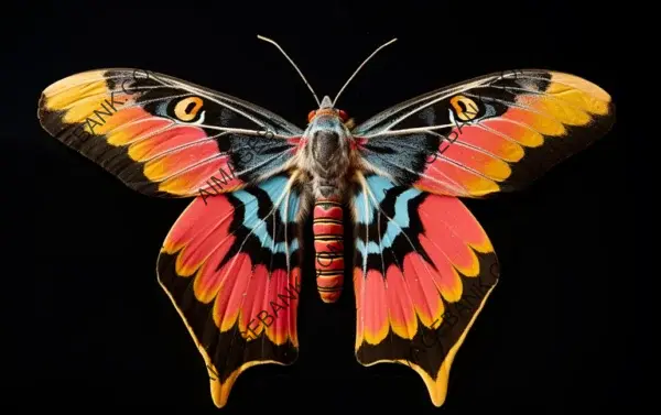 Madagascar Sunset Moth Beauty: Colorful Lepidoptera